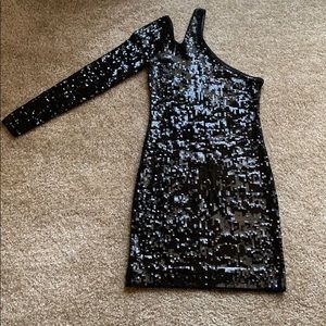 Black sequin dress!